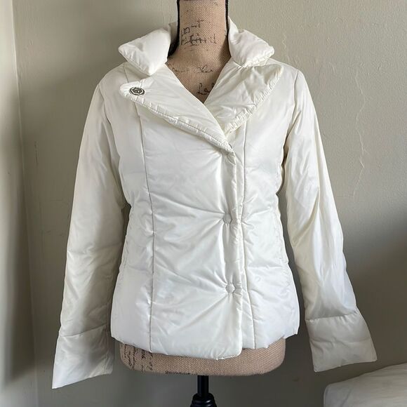 EUC! Gap Side Snap Off White Thick Puffer Jacket - XS - Picture 1 of 10